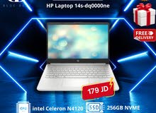 لابتوب اتش بي سيليرون جديد مكفول 14 انش مناسب للدراسة والتصفح والاعمال hp celeron Laptop 14s