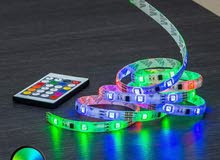 شريـط إضـاءة LED RGB مقاوم للماء + توصيل لكافة المدن شريـط إضـاءة LED RGB مقاوم للماء + توصيل لكافة المدن