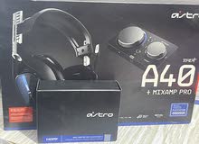 Astro A40 TR + MixAmp Pro Gaming Headset for PS4 & PC, Black & Blue