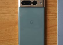 Google pixel 7 pro نظيف كرت شبه جديد رسمي اللون الأخضر