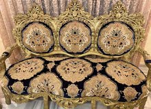 طقم كنب حفر فخم موديل كلاسيك وطقم خشب زان