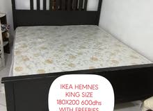 IKEA HEMNES KING SIZE 180X200 WITH MATRESS