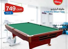 9 feet green billiard table