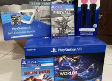 PlayStation vr with 2 games 2 controllers and a aim controller bundle
