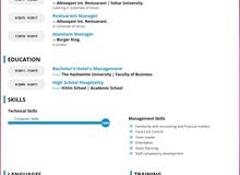 مدير مطعم وكافيه Restuarant and Cafe Manager مدير مطعم وكافيه Restuarant and Cafe Manager