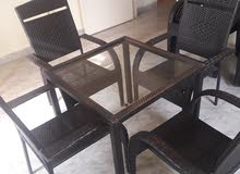 طاولي 4 كراسي نداف 120$ طاولي 4 كراسي نداف 120$