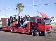 تاجير الرافعات الشوكيه وتنزيل جميع انواع البضائع وتأجير يومي وشهري