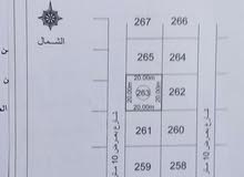 قطعة ارض للبيع في مقسم حي الرضا جردينة المنوي مساحة الأرض 400 متر