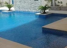 swimming pool and jacuzzi