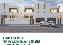 Brand new twin type villa for sale in Diyar Almuharaq