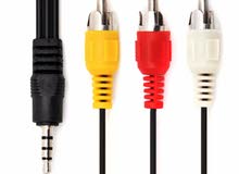AUX Male 3.5mm to 3 RCA AV @ 5 JD