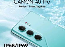 tecno Ai COMON 40 Pro//256G//16ram  ضد الكسر.ضد الماء والغبار ويدعم Ai