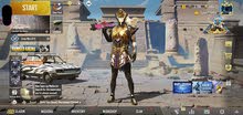pubg account trendy pharaoh x suits want to sell in cheap price 6000AED pubg account trendy pharaoh x suits want to sell in cheap price 6000AED