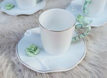 طقم قهوه ورده بارزه طقم قهوه ورده بارزه