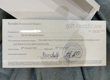 Musanah Barcelo resort certificate