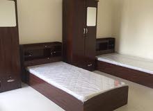 New Single Wood Bed With Mattress And 2Door Wardrobe