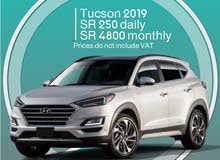 Hyundai Tucson 2019 for rent - Free Delivery monthly rental
