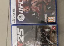 2k25 and Ufc5 PS5 new