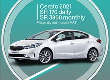 Kia Cerato 2021 for rent in Riyadh - Free Delivery for monthly rental