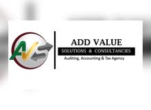 مكتب Add value محاسب قانوني ووكيل ضريبي و المساعدات الماليه مكتب Add value محاسب قانوني ووكيل ضريبي و المساعدات الماليه