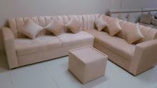 l shape sofa with table