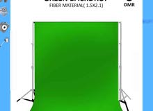 Green Backdrop (3m x 1.5m) Background Fiber Material For Photography & Studio (Brand New)