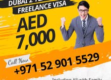 DUBAI 2 YEARS FREELANCE VISA ONLY FOR AED 7,000