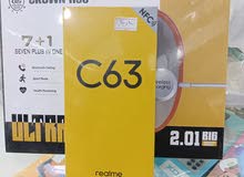 جهاز جديد 128g 12ram Realme c63 كفاله سنه كامله