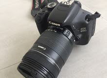 canon EOS  600D with lens EFS 18-135mm