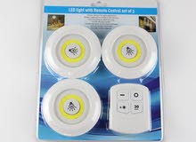 Led Light With Remote Control Set Of 3 – طقم كشافات ليد 3 قطع دائري إضائه قويه + ريموت كنترول Led Light With Remote Control Set Of 3 – طقم كشافات ليد 3 قطع دائري إضائه قويه + ريموت كنترول