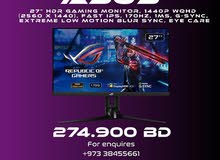 Asus ROG Strix XG27AQ 2K 170Hz Monitor (Brand New with 1 Year Warranty)