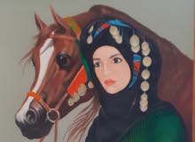 لوحه فنيه زيتيه رسم لفنان