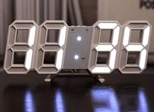 ساعة رقمية LED بلاستيكية ثلاثية الأبعاد قابل بالمعقول