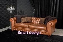 كنب جلد كلاسيك luxury home design