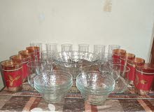 Glass Bowl and Cup Set Glass Bowl and Cup Set