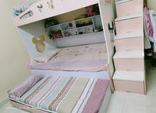bunk bed with 3 mattress