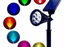 مصابيح زينة متعددة الالوان تعمل بالطاقة الشمسية 7 LED مصابيح زينة متعددة الالوان تعمل بالطاقة الشمسية 7 LED