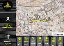 رقم الاعلان (3854) ارض سكنية للبيع في منطقة ابو علندا اسكان الكهرباء