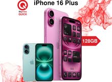 IPHONE 16 PLUS ( 128GB ) NEW /// ايفون 16 بلس ذاكره 128 جيجا الجديد كليا