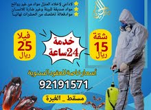 شركة ديار الحياة مكافحة الحشرات بأفضل اسعار مع الضمان الرمة والصراصير وبق ونمل  للمنازل والشقق