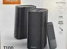 سماعه كريتف موديل Creative T100  bluetooth -aux -optical