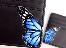butterfly hand painted 100%