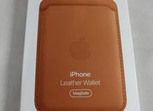 محفظة ابل جلد Apple leather wallet