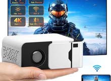 بروجكتر بقوة 900لومن اخر اصدار نظام HD 4K يعمل بخاصية WI FI والبلوتوث بلكرتونة بسعر أقل من سوق