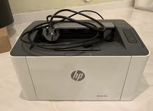 طابعة اسود HP laser 107w طابعة اسود HP laser 107w