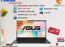 لابتوب اسوس ريزن 5 رام8جيجا 512جيجا SSD شاشة15.6" FHD ووندوز 11 برو-لابتوبات ASUS