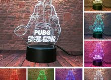ستاند ببجي المميز بإضاءة ملونة - PUBG 3D RGB Lamp ستاند ببجي المميز بإضاءة ملونة - PUBG 3D RGB Lamp