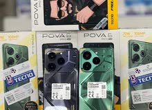 مشغل اخو الجديد pova 6 pro 5G رام 24 جيجا 256 مكفول بالشركة أغراضة والكرتونه الأصلية متوفر توصيل