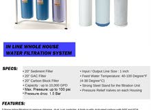 WHOLE HOUSE WATER FILTRATION SYSTEM WHOLE HOUSE WATER FILTRATION SYSTEM