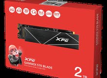 ADATA XPG GAMMIX S70 BLADE 2TB PCIe Gen4 M.2 SSD - WORK WITH PS5 مخصص لبلايستيشن 5 بسرعات عالية